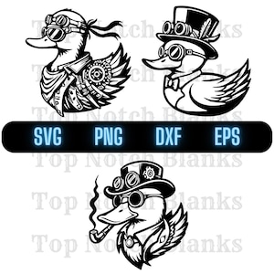 Steampunk Duck Svg Steampunk Duck Png Steam Punk Duck Clipart Steampunk Duck Vector Bundle Pack Commercial Use