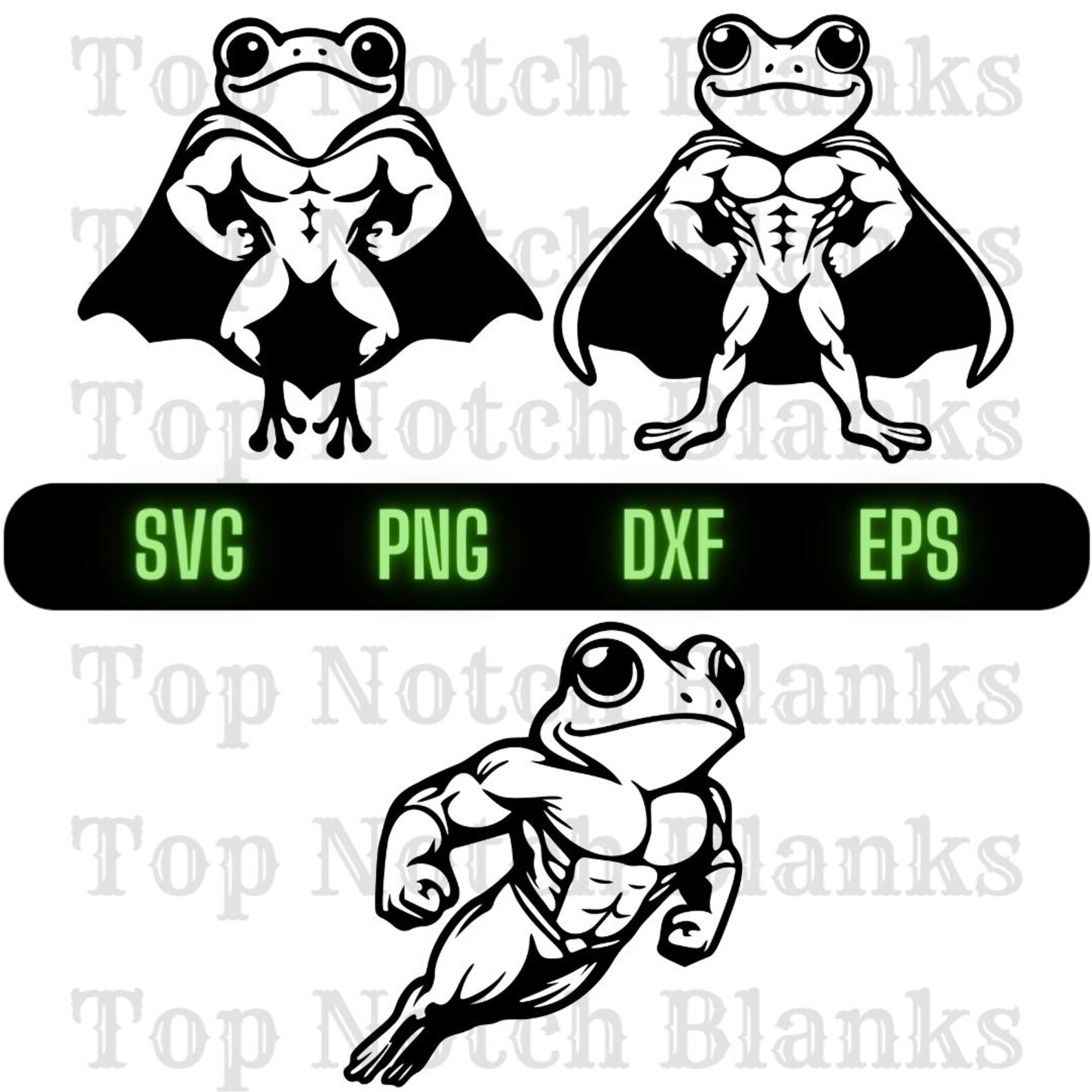 Rana superhéroe Svg Rana héroe Png Super rana clipart Rana héroe ...