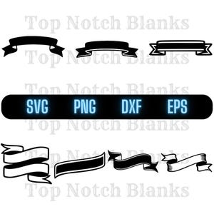 Ribbon Banner Svg Banner Png Cool Banner Ribbon Clipart Customizable Banner Vector Bundle Pack Commercial Use