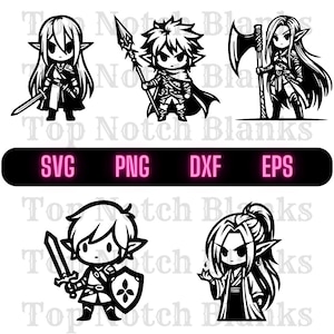 Elven Warrior Svg Badass Elf Png Elf Warrior Clipart Elven Warrior Vector Bundle Pack Commercial Use