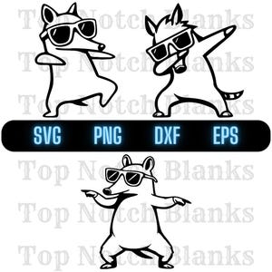 Tanzendes Erdferkel mit Brille SVG Bundle: Clipart Vektor Pack (Kommerzielle Nutzung)