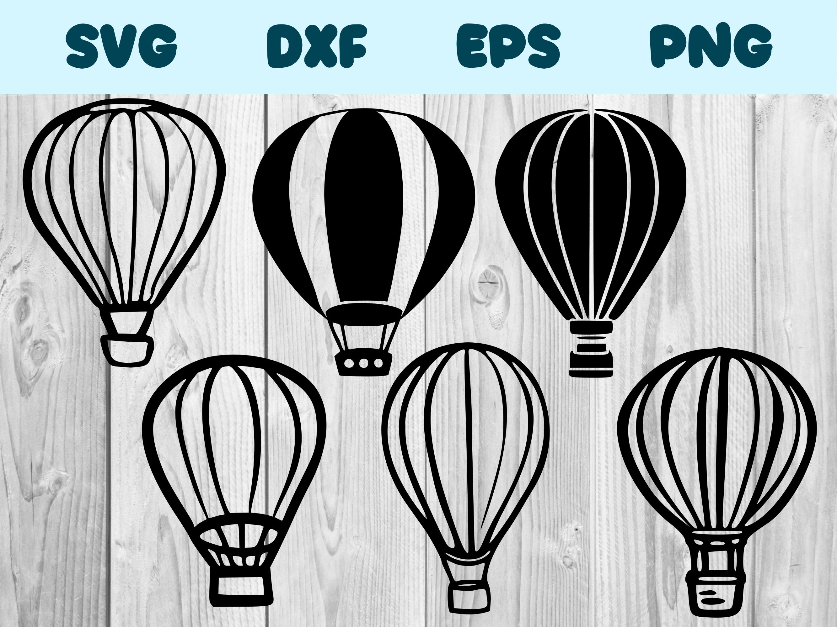 Hot Air Balloon Svg Hot Air Balloon Png Hot Air Balloon - Etsy