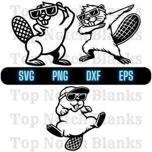Beaver tanzen mit Sonnenbrille Beaver Tanz Png Tanzen Beaver Clipart Beaver Vektor Bundle Pack 2 Kommerzielle Nutzung