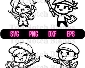 Artist Svg Painter Png Cool Artist Clipart Cute Artist Vector Bundle Pack Commercial Use