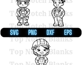 Operaio edile Svg Operaio edile Png Operaio edile Clipart Operaio edile Vector Bundle Pack Uso commerciale