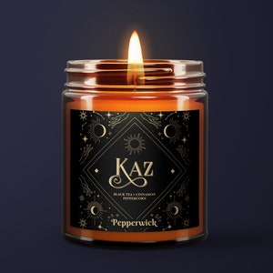 Kaz Brekker Scented Candle - Six of Crows - Shadow & Bone - Grishaverse - Amber Jar 9oz