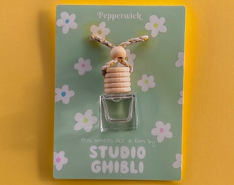 Studio Ghibli Inspired Mood Diffuser - Car Air Freshener - Essential Oils Diffuser - Cedar, Mango, Moss