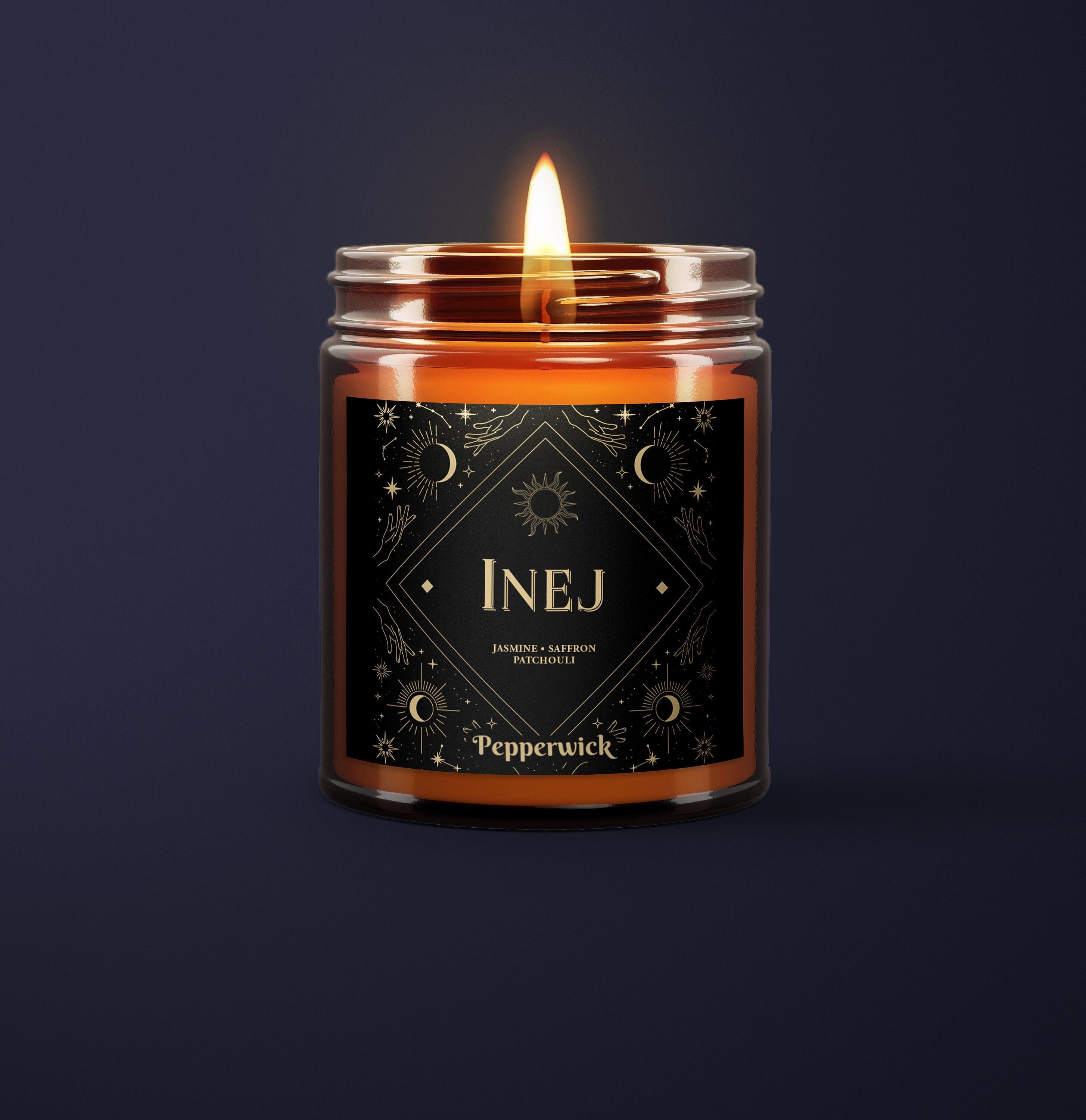 Inej Ghafa Scented Candle - Six of Crows - Shadow & Bone - Grishaverse - Amber Jar 9oz