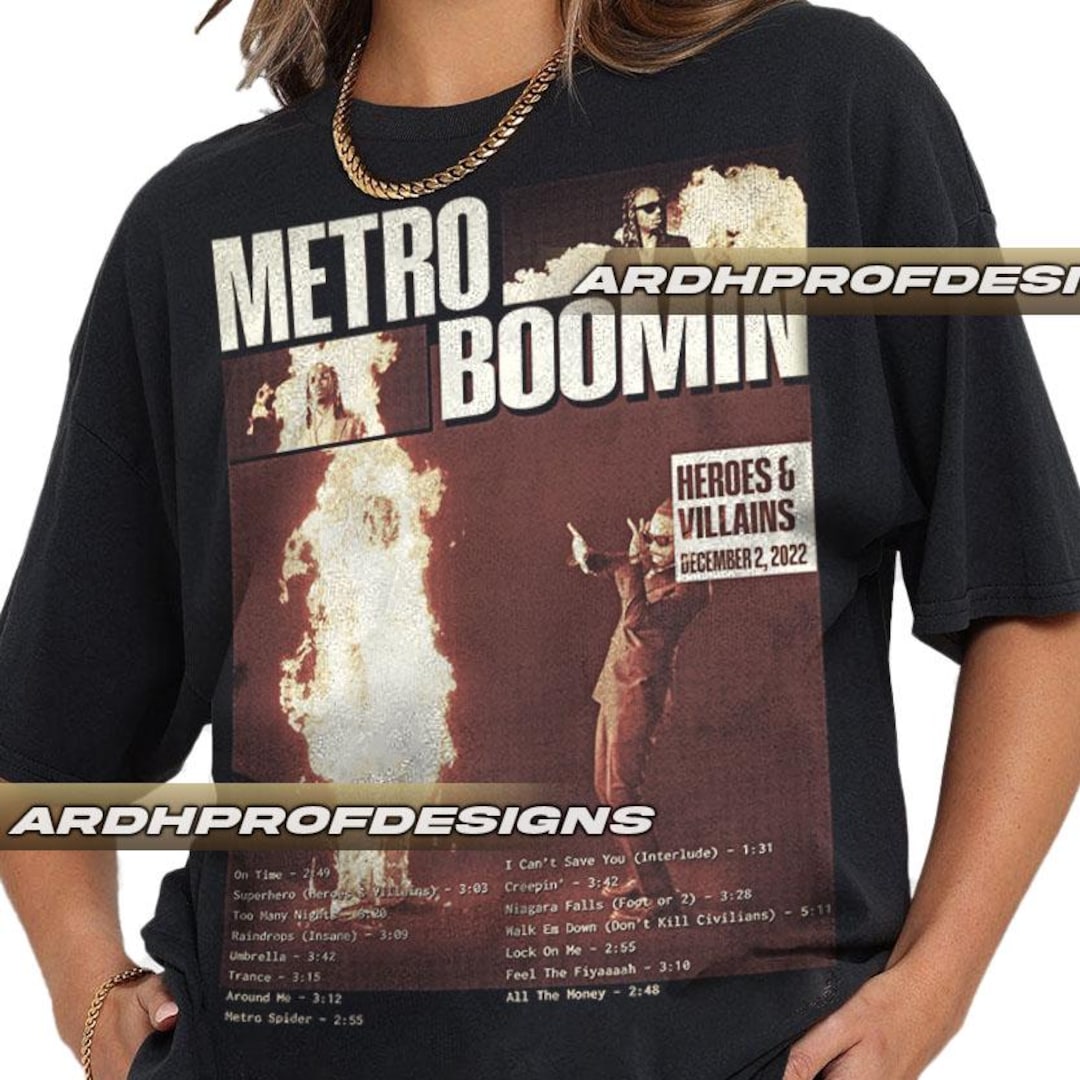 Metro Boomin Record Producer Hip Hop Graphic Tee, Rap Music Inspired T ...