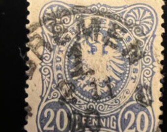 Rare German 20 Pfennig stamp