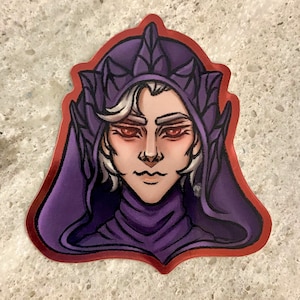 Astarion Sticker (mirror / chrome effect) | Baldur&#39;s Gate 3