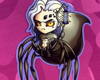 Chibi Kar'niss the Drider Sticker (glitter effect) | Baldur's Gate 3