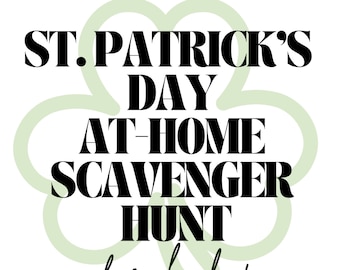St. Patricks Day Schnitzeljagd für Kinder, druckbare Schatzsuche, Koboldjagd, Indoor-Aktivität für Kinder, St Patrick Spiel, PDF Download