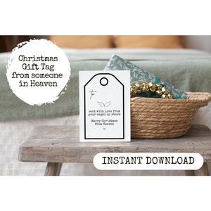 Christmas Gift Tags from Heaven, Presents from Heaven, Christmas Memory Gifts, Memorial Christmas Gifts, Christmas Gift from an Angel