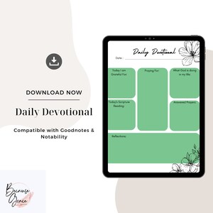 Daily Devotional Daily Prayer Journal PDF Devotional Bible Study Scripture Prayer Journal God, Digital Planner