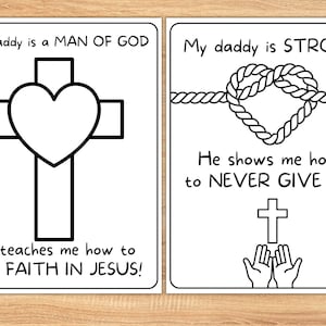 Christian Father's Day Printable for Kids, Faith Gift for Dad From Kids ...