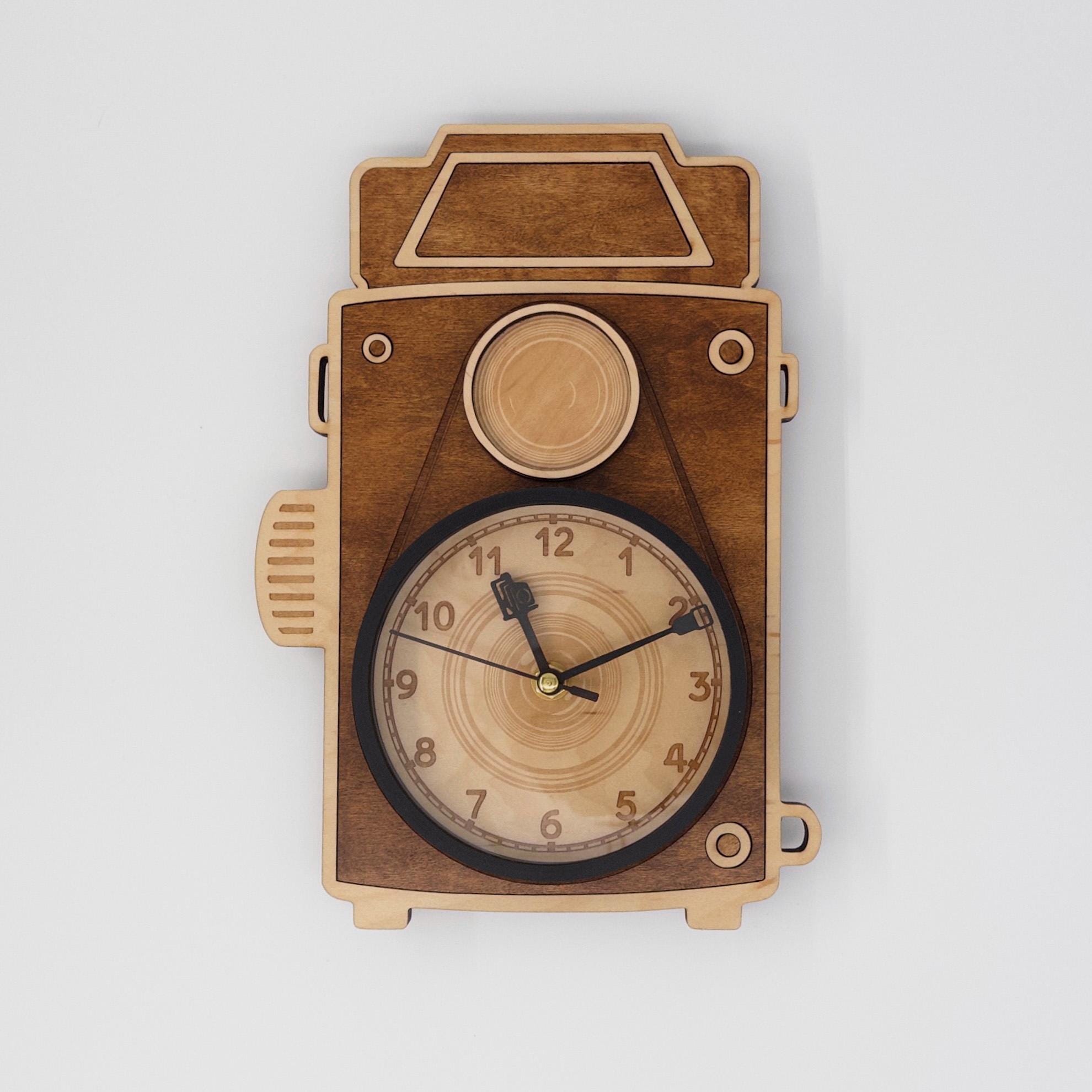 掛け時計 VINTAGE CAMERA Vintage Camera Clock - Etsy