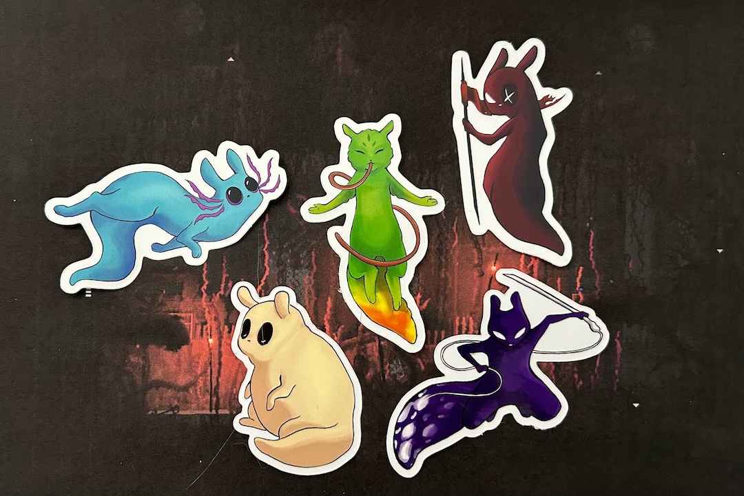 Slugcat Rainworld Downpour Vinyl Sticker | Diecut & Waterproof |