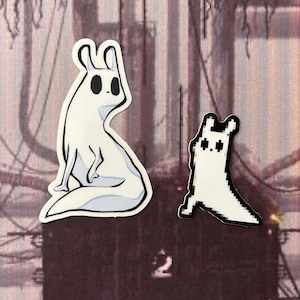Pegatina de vinilo Slugcat Rainworld / Troquelada e impermeable /