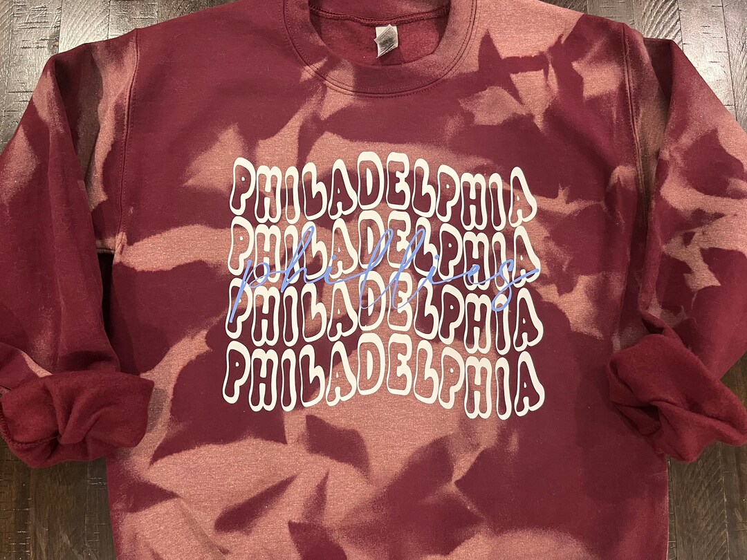 Bleached Philadelphia Team Crewnecks Etsy