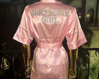Birthday Girl Robe/Birthday Robe/Birthday Party Robe/Spa Party/Sleepover Robes/Birthday Spa Party/Birthday Girl/Vacay Robe/