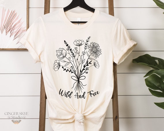 Wild Flowers Shirt Wildflower Tshirt Floral Shirt Botanical Shirt