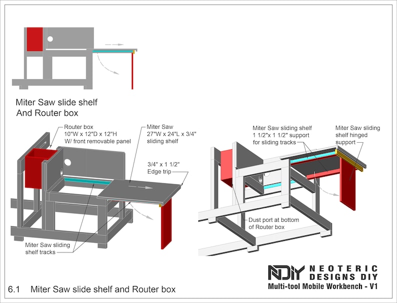 PDF Multitool Mobile Workbench Plans Miter Saw Flip Top Table Saw