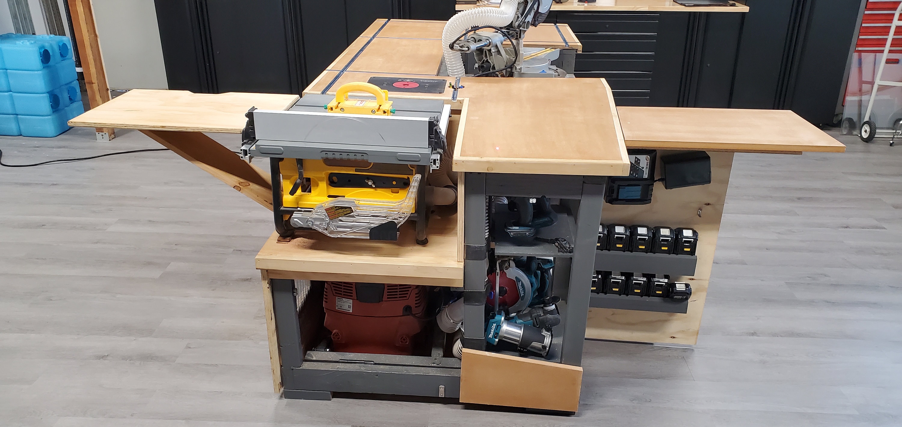 PDF Multitool Mobile Workbench Plans | Miter Saw Flip Top | Table Saw ...