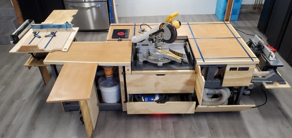 PDF Multitool Mobile Workbench Plans Miter Saw Flip Top Table Saw
