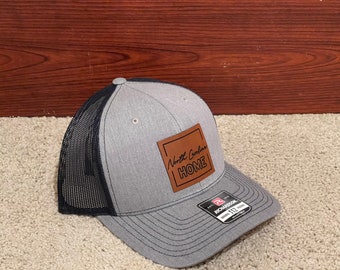 NC Home Leather Patch Richardson 112 Trucker Hat