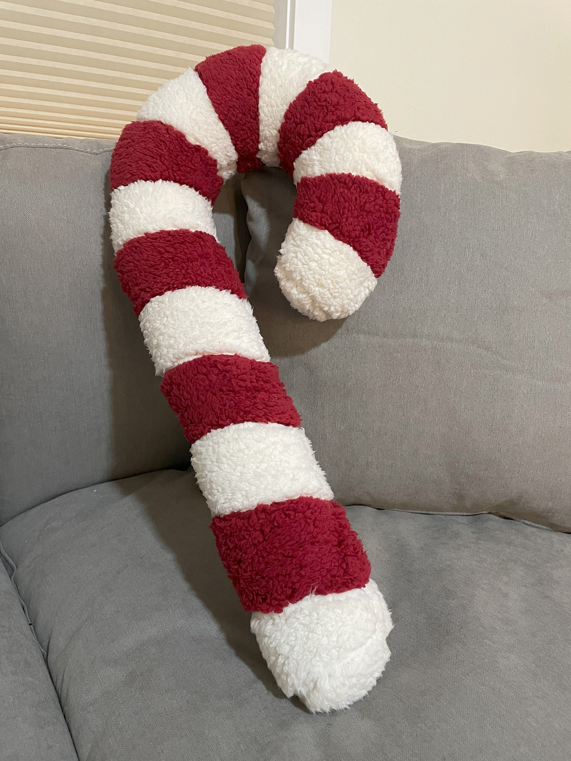 Candy Cane Pillow Etsy