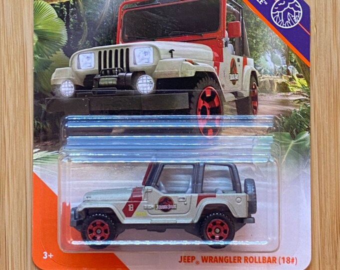 Jurassic Park Matchbox Jeep Wrangler Rollbar Etsy