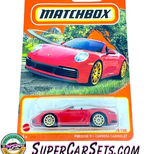Porsche 911 Carrera Cabriolet (79/100) (red colour) - Matchbox