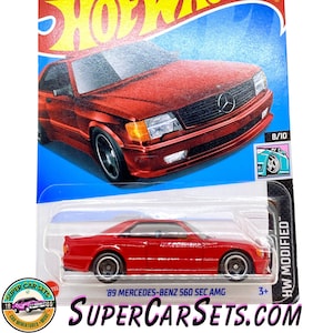 89 Mercedes-Benz 560 SEC AMG (red colour) - Hot Wheels HW Modified - 2024 (8/10) (82/250)