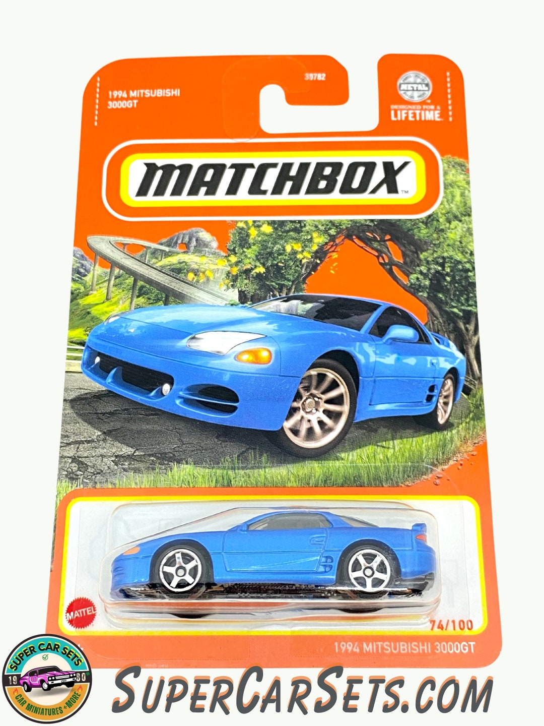 Matchbox Modellauto Mitsubishi 3000GT (1994) – Blau, Limited Edition 74/100, Spielzeug Für Sammler & Kinder