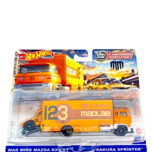 Mad Mike Mazda RX3 GT + Sakura Sprinter - Hot Wheels Team