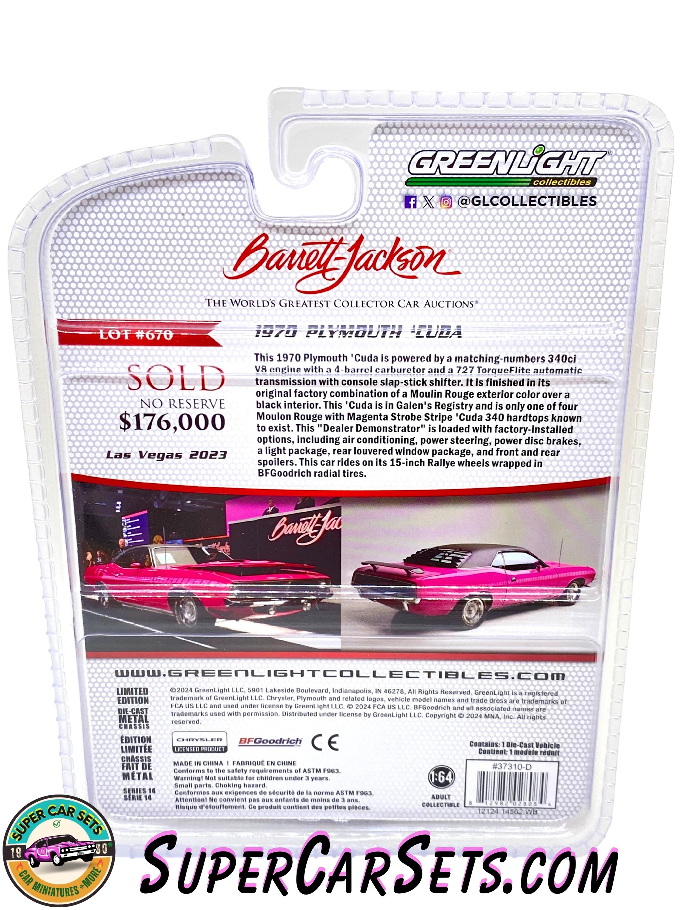 1970 Plymouth 'cuda - Serie 13 Made by Greenlight Collectables - Etsy