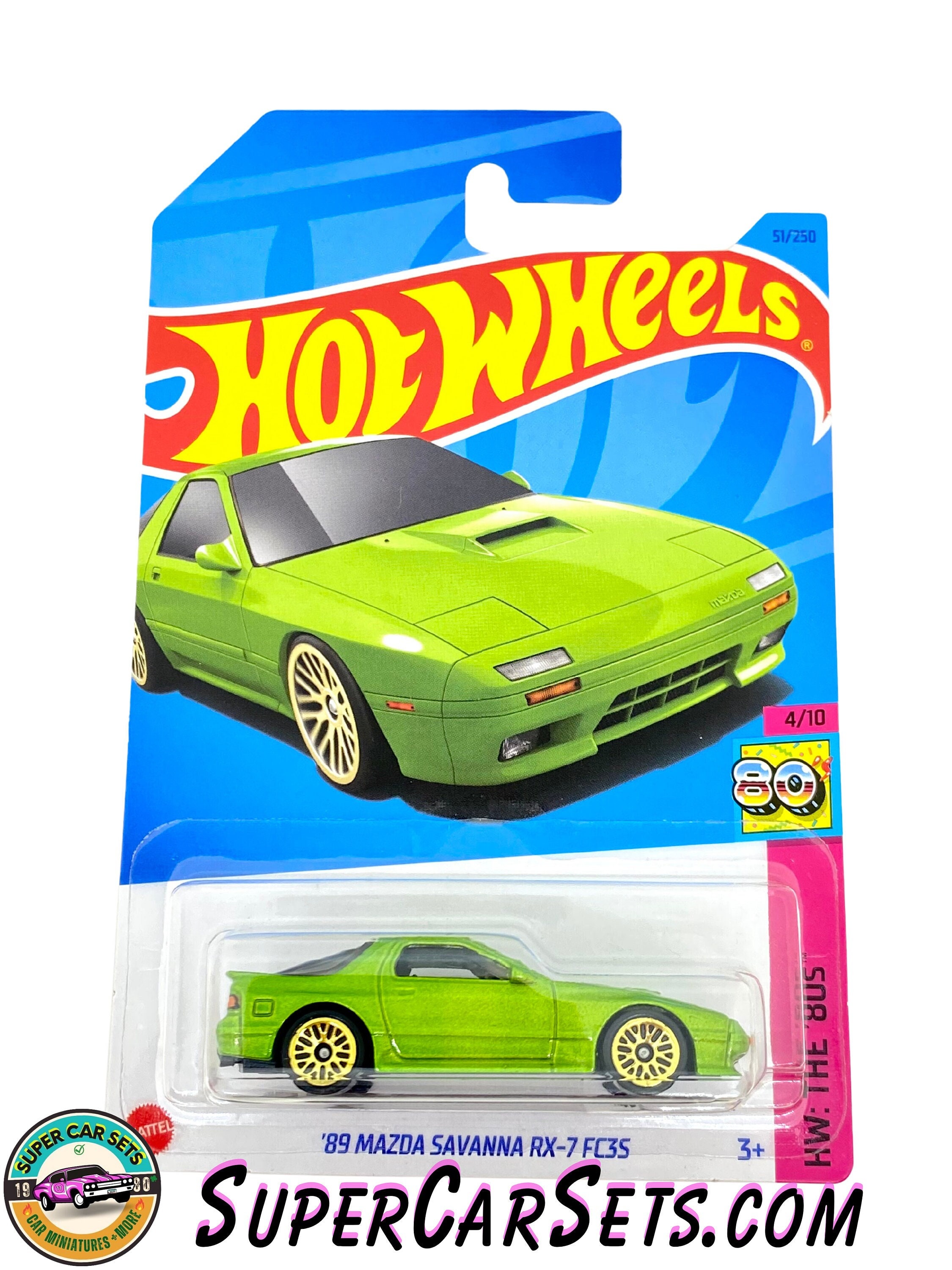 89 Mazda Savanna RX-7 FC35 (green Colour) - Hot Wheels HW