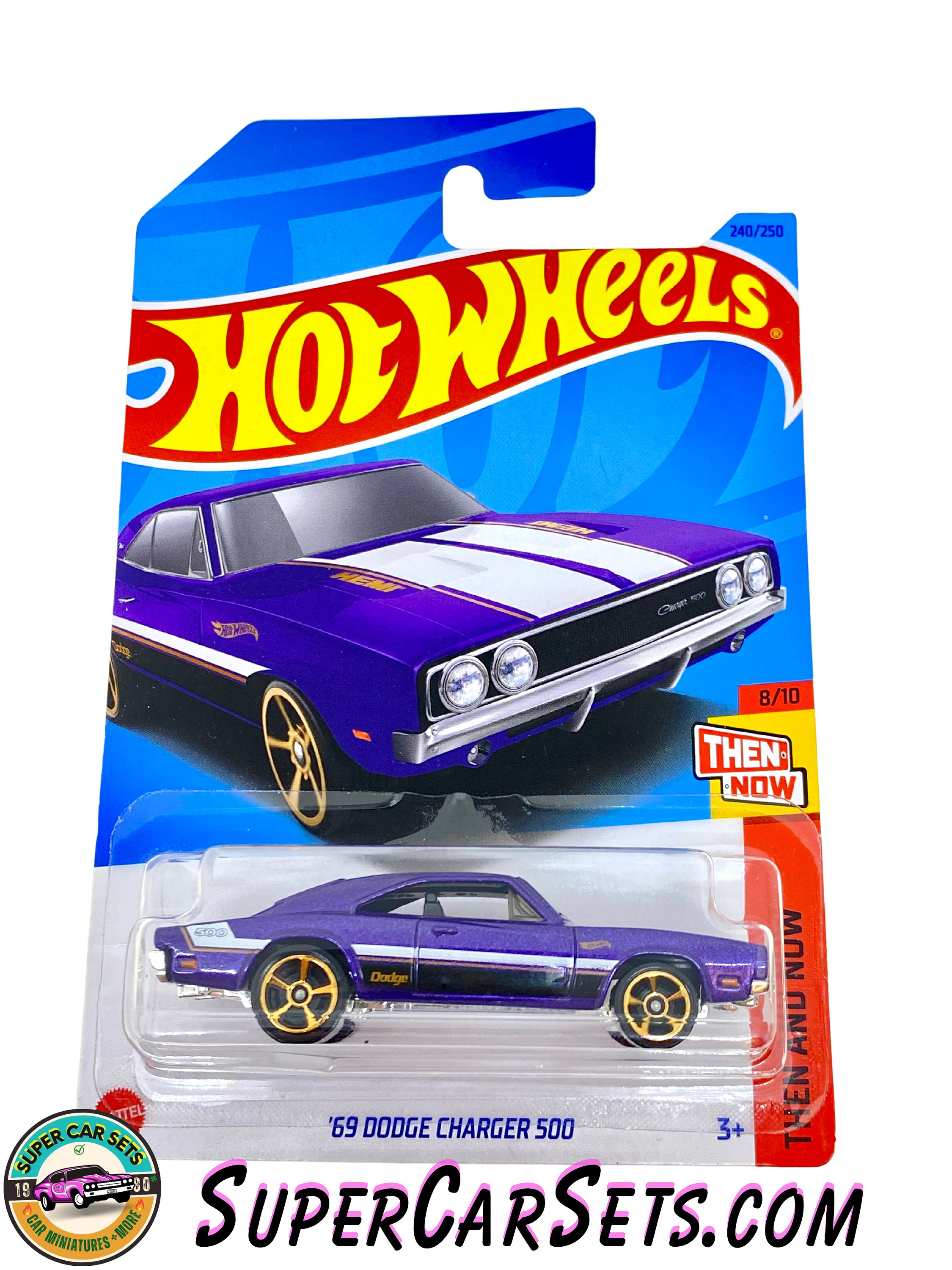 69 Dodge Charger 500 (purple Colour) - Hot Wheels Then and