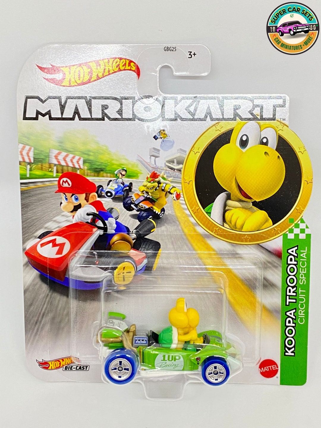 Koopa Troopa Circuit Special Mario Kart Hot Wheels bent Card Etsy