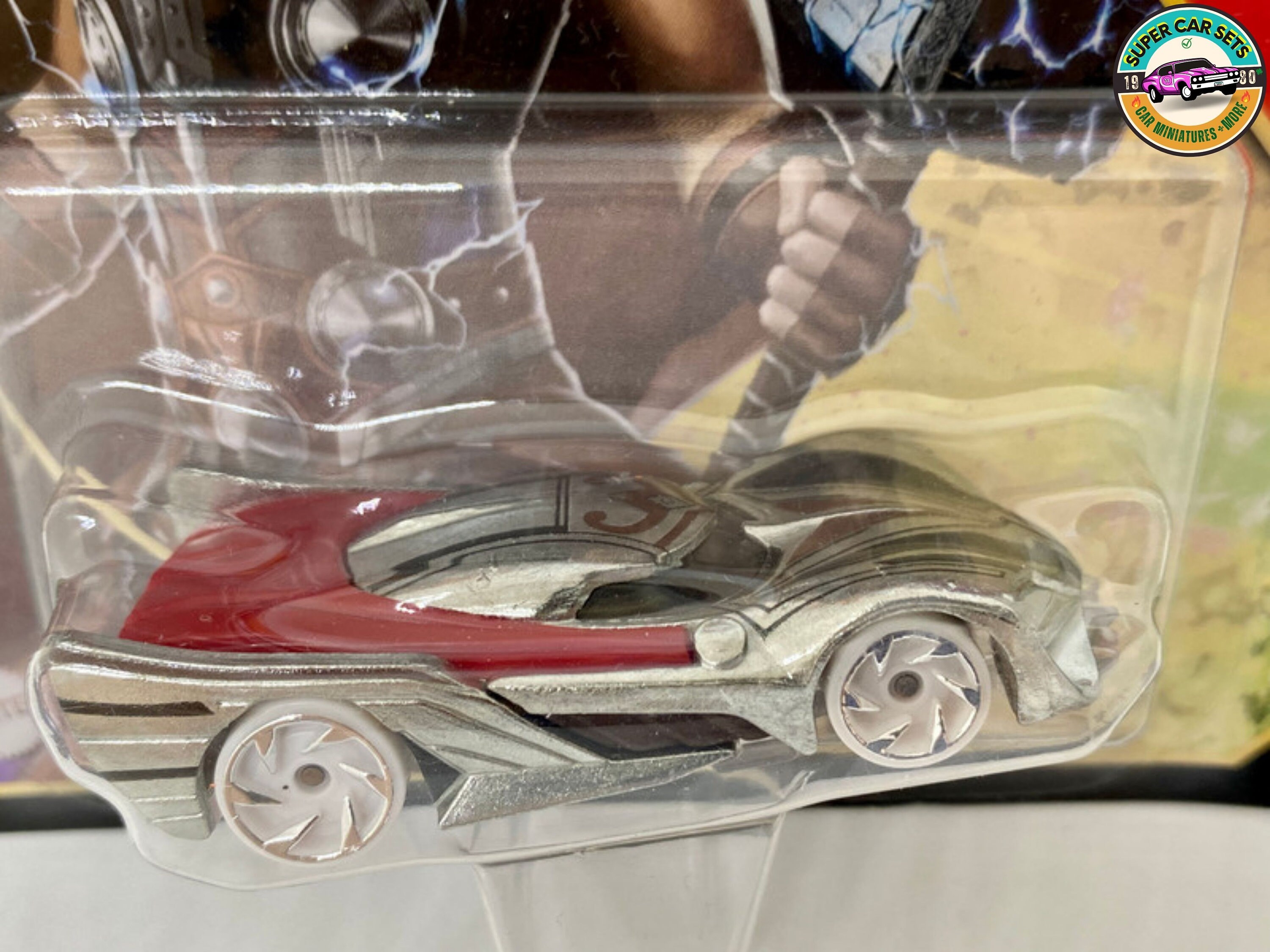 Hot Wheels Character Cars - Marvel Mighty Thor (BBHDL47), Voiture Miniature 1:64 Neuve