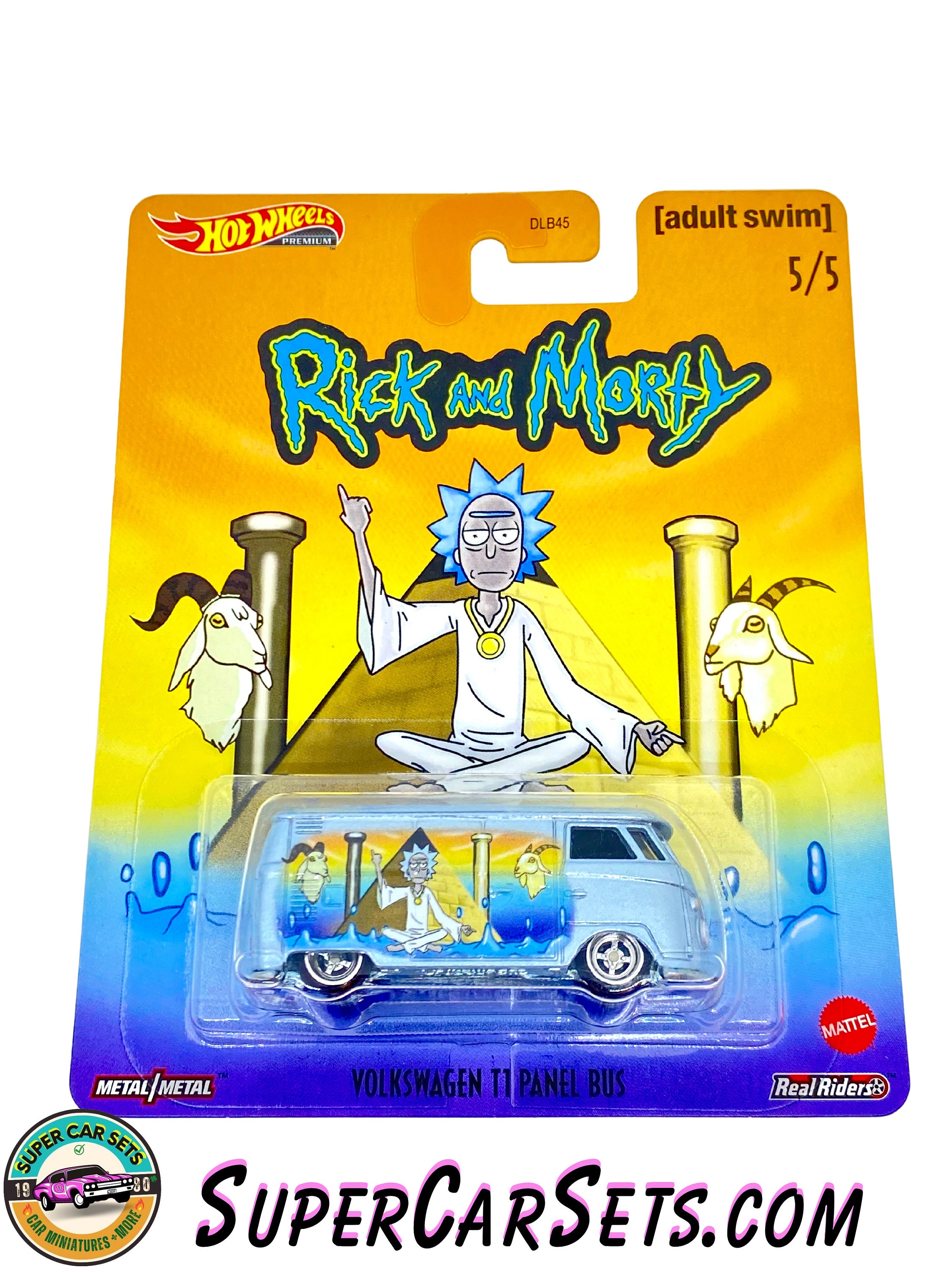 Rick and Morty (5/5) - Volkswagen T1 Panel Bus - Hot Wheels