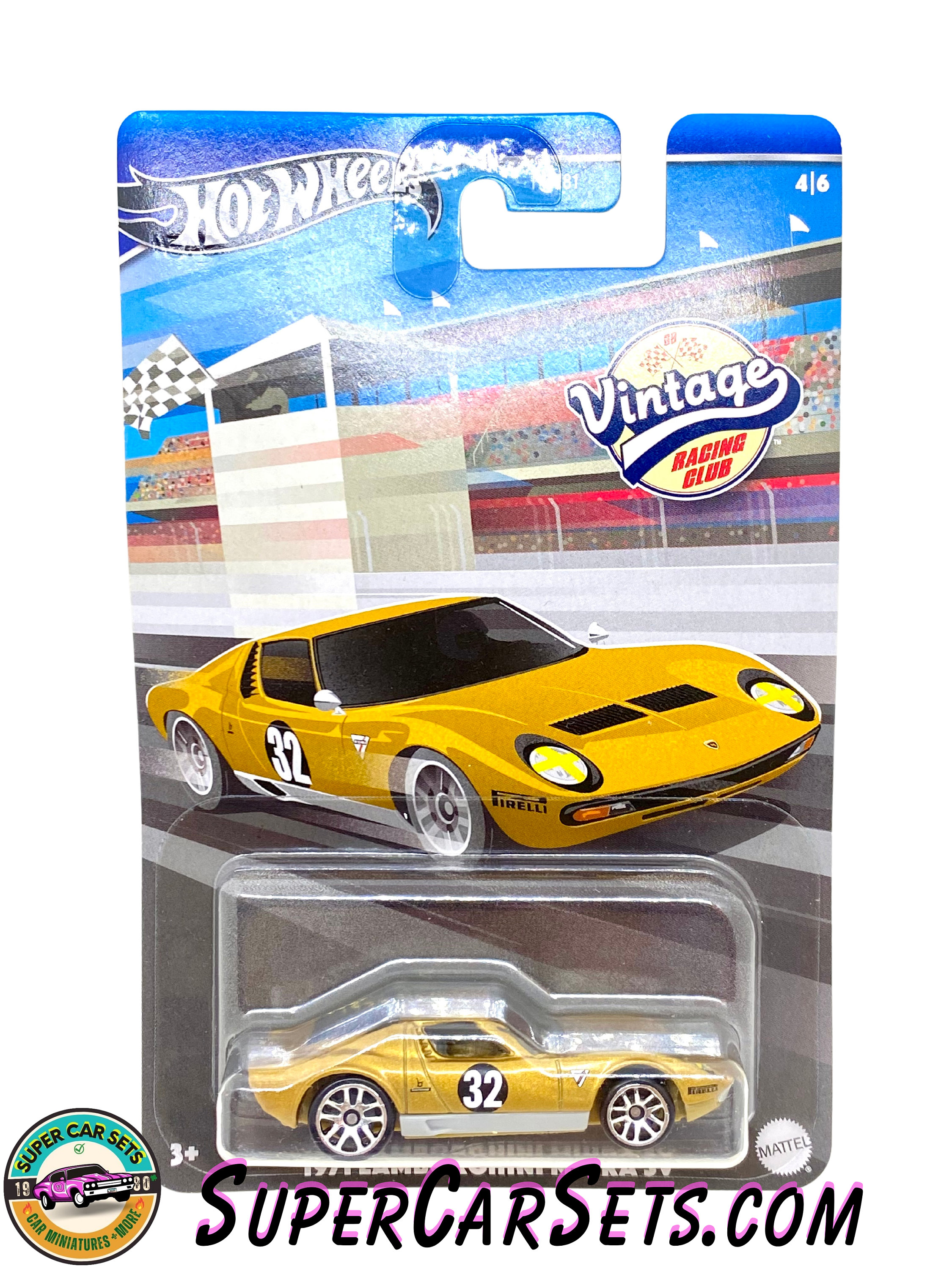 1971 Lamborghini Miura SV - Hot Wheels Vintage Racing Club - (4/6