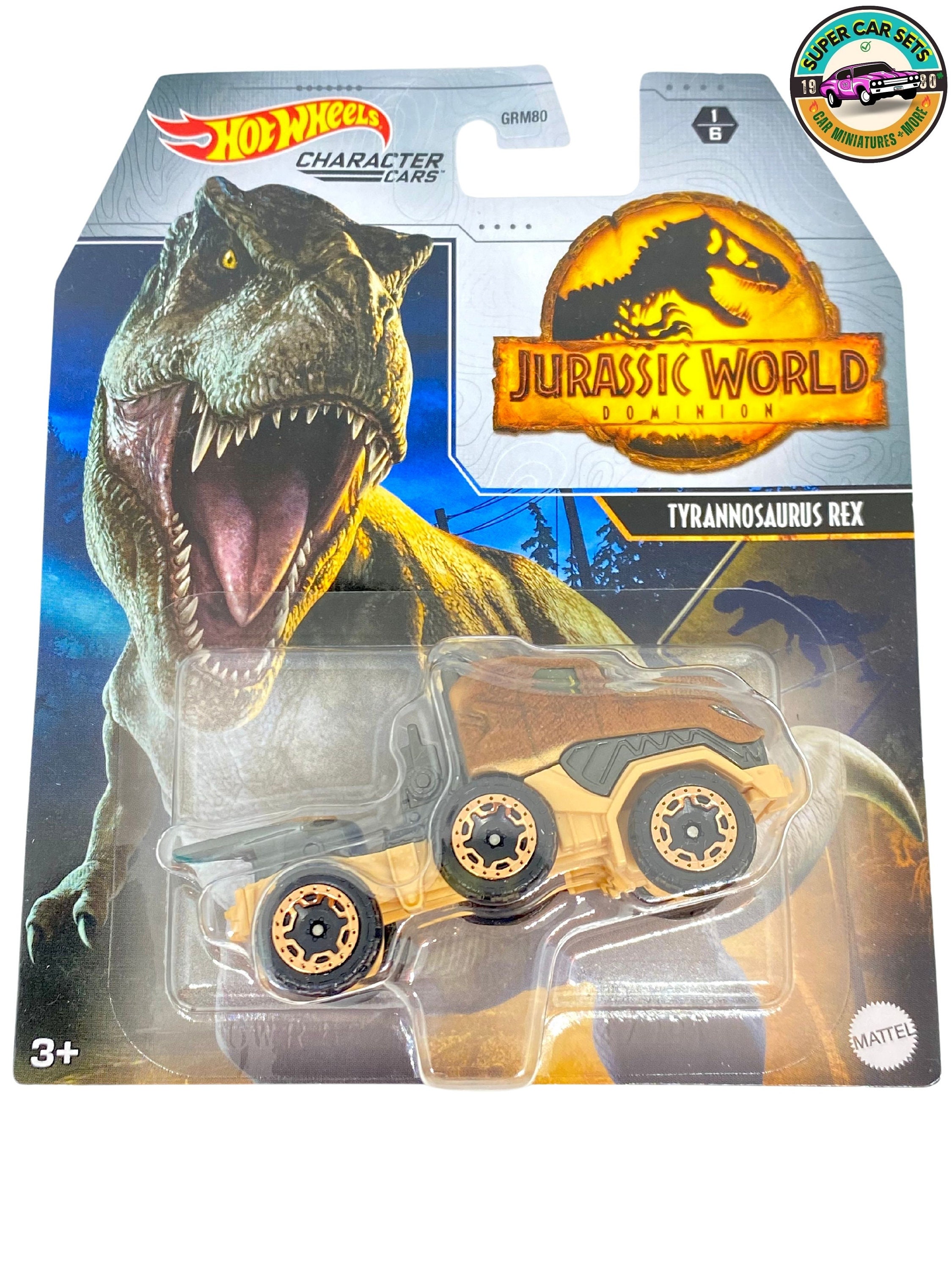 Jurassic World Tyrannosaurus Rex Hot Wheels Characters Cars