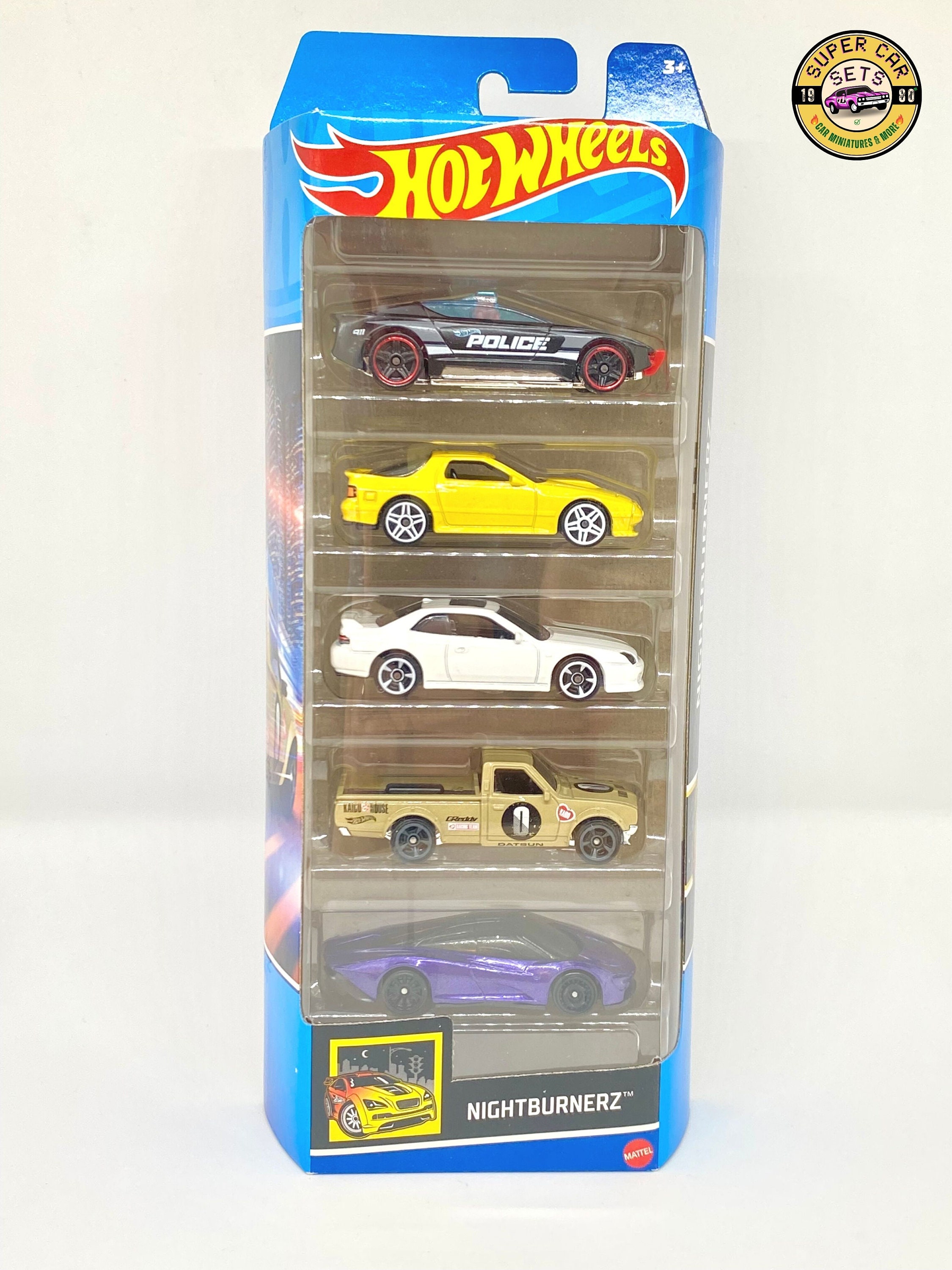 HOT WHEELS - PAQUET DE 5 VOITURES 1/64 - CAR MEET