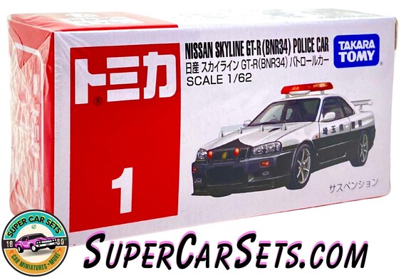 Tomica - (#1) Nissan Skyline GT-R (BNR34) Police Car (1:62 Scale