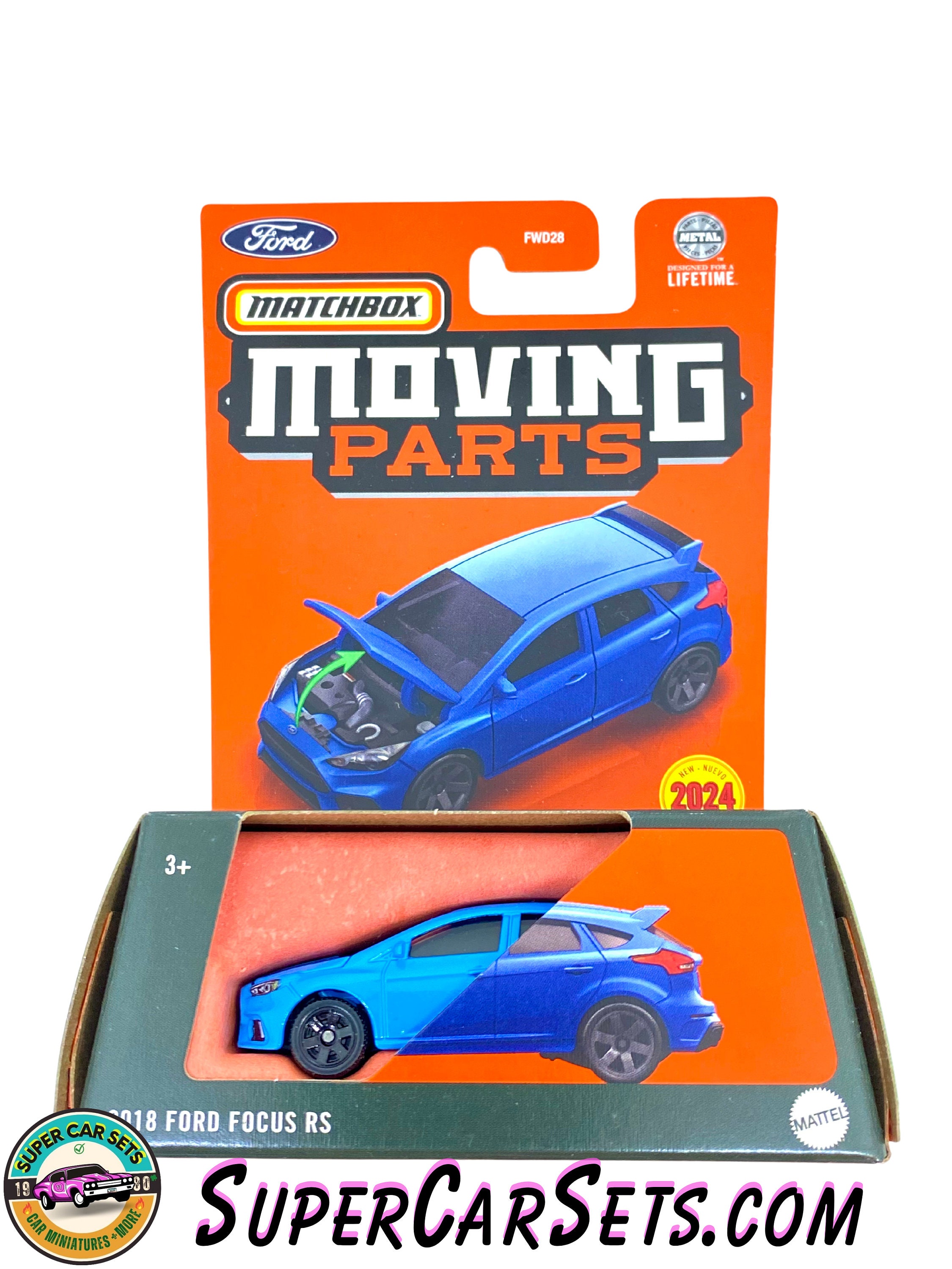 2018 Ford Focus RS (blue Colour) Matchbox Moving Parts UK