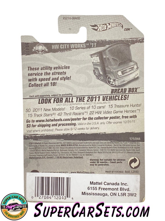 Hot Wheels HW City Works '11 (1/10) (171/244) Bread Box - Etsy