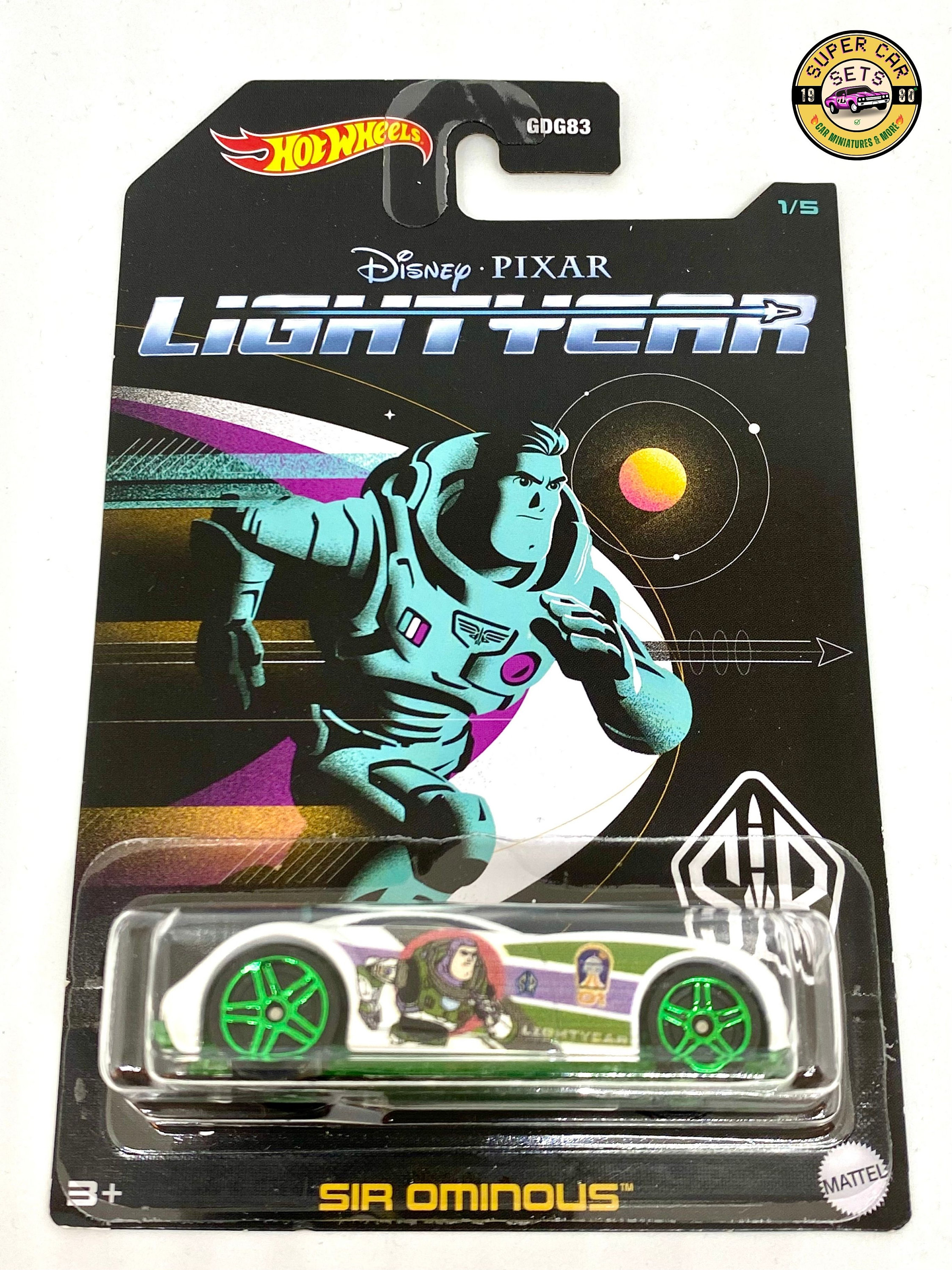 ホットウィール全5台 - ディズニー/ピクサー - ライトイヤー