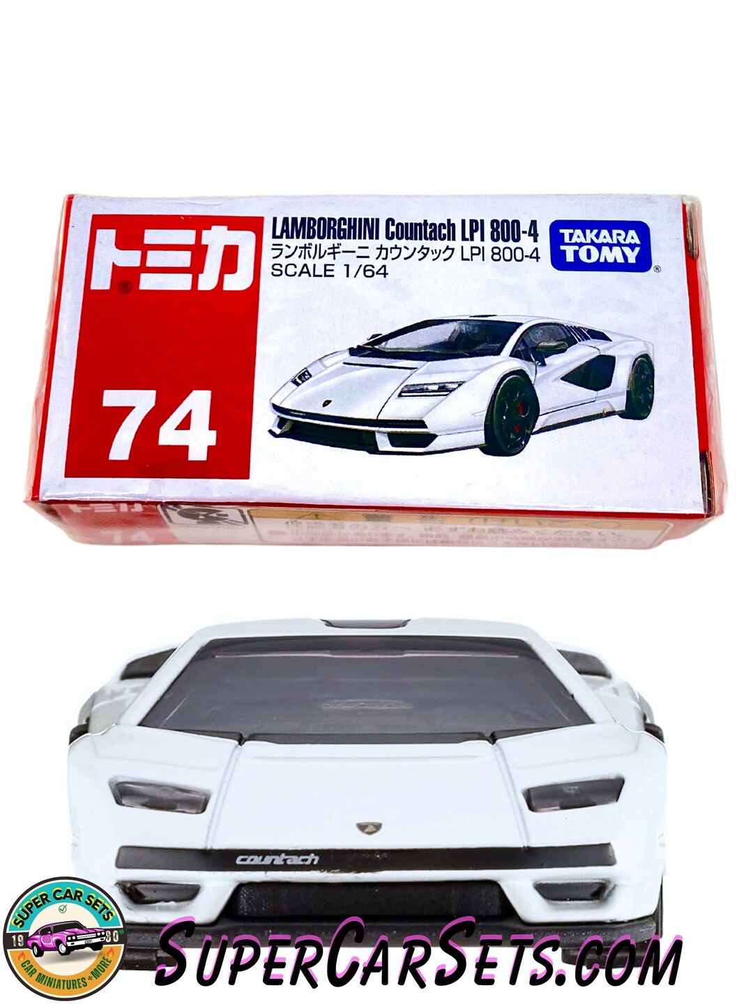 ミニカー LAMBORGHINI COUNTACH MINI GT Lamborghini Countach LB-WORKS White 2024 Tokyo Auto